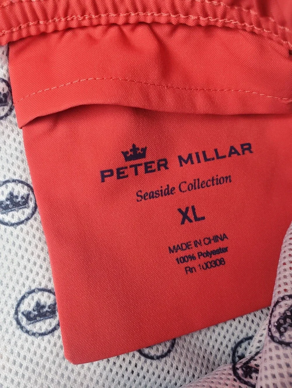 Peter Millar Seaside Collection Swim Trunks XL Cocktail